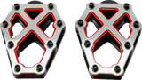 KODLIN USA NXL Foot Pegs - Black w/ Red Accent K73255-RL