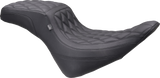 MUSTANG One-Piece/2-Up Squareback Seat - Double Diamond - Black Stitch - FXBR '23-'25 86006