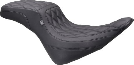 MUSTANG One-Piece/2-Up Squareback Seat - Double Diamond - Black Stitch - FXBR '23-'25 86006