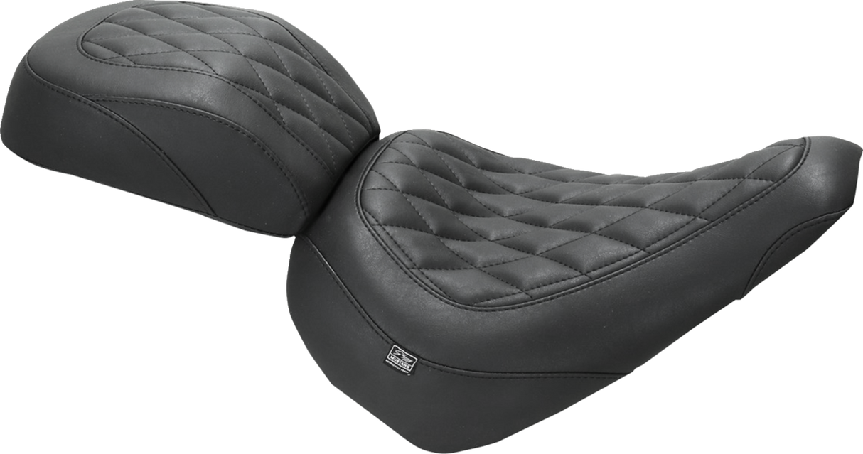 MUSTANG Wide Tripper™ Solo Seat - no Backrest - Diamond - Black Stitch - FXBR '23-'25 85033
