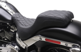MUSTANG One-Piece/2-Up Squareback Seat - Double Diamond - Black Stitch - FXBR '23-'25 86006