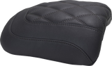 MUSTANG Padded Passenger Seat Cowl - Double Diamond - Black Stitch - FLT/FLH '23-'25 88611
