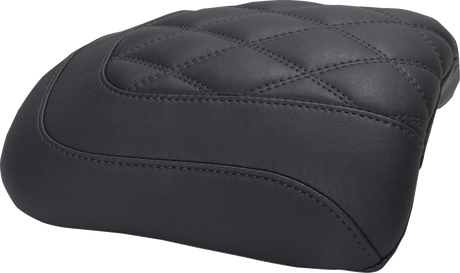 MUSTANG Padded Passenger Seat Cowl - Double Diamond - Black Stitch - FLT/FLH '23-'25 88611
