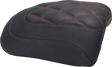 MUSTANG Padded Passenger Seat Cowl - Double Diamond - Dark Cherry Stitch - FLT/FLH '23-'25 88611DC