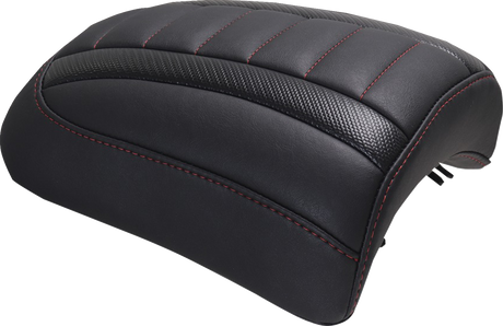 MUSTANG Padded Passenger Seat Cowl - Deluxe - Dark Cherry Stitch - FLT/FLH '23-'25 88610DC