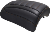 MUSTANG Padded Passenger Seat Cowl - Deluxe - Mandarin Orange Stitch - FLT/FLH '23-'25 88610MO