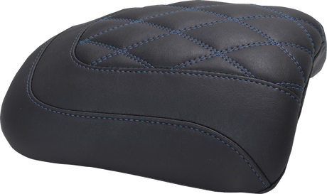 MUSTANG Padded Passenger Seat Cowl - Deluxe - Sky Blue Stitch - FLT/FLH '23-'25 88610SB