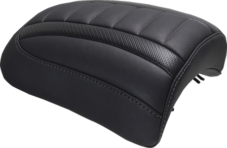 MUSTANG Padded Passenger Seat Cowl - Deluxe - Gunmetal Stitch - FLT/FLH '23-'25 88610GM