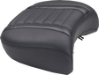 MUSTANG Deluxe Passenger Seat - Wide - Black Stitch - FLT/FLH '23-'25 88420