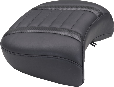 MUSTANG Deluxe Passenger Seat - Wide - Black Stitch - FLT/FLH '23-'25 88420