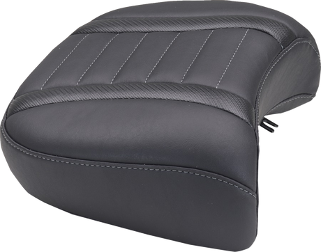 MUSTANG Deluxe Passenger Seat - Wide - Gunmetal Stitch - FLT/FLH '23-'25 88420GM