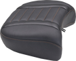 MUSTANG Deluxe Passenger Seat - Wide - Mandarin Orange Stitch - FLT/FLH '23-'25 88420MO