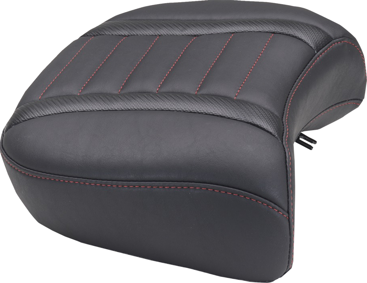 MUSTANG Deluxe Passenger Seat - Wide - Dark Cherry Stitch - FLT/FLH '23-'25 88420DC
