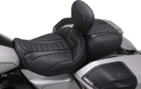MUSTANG Deluxe Passenger Seat - Wide - Gunmetal Stitch - FLT/FLH '23-'25 88420GM
