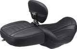 MUSTANG Deluxe Passenger Seat - Wide - Gunmetal Stitch - FLT/FLH '23-'25 88420GM