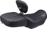 MUSTANG Deluxe Passenger Seat - Wide - Black Stitch - FLT/FLH '23-'25 88420