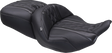 MUSTANG Deluxe One-Piece, 2-Up Seat - Diamond - Gunmetal Stitch - FLT/FLH '23-'25 89411GM