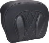 MUSTANG Chopped Tour-Pak® Pad - Gunmetal Stitching - FLH/FLT '23-'25 88440GM