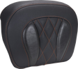 MUSTANG Chopped Tour-Pak® Pad - Mandarin Orange Stitching - FLH/FLT '23-'25 88440MO