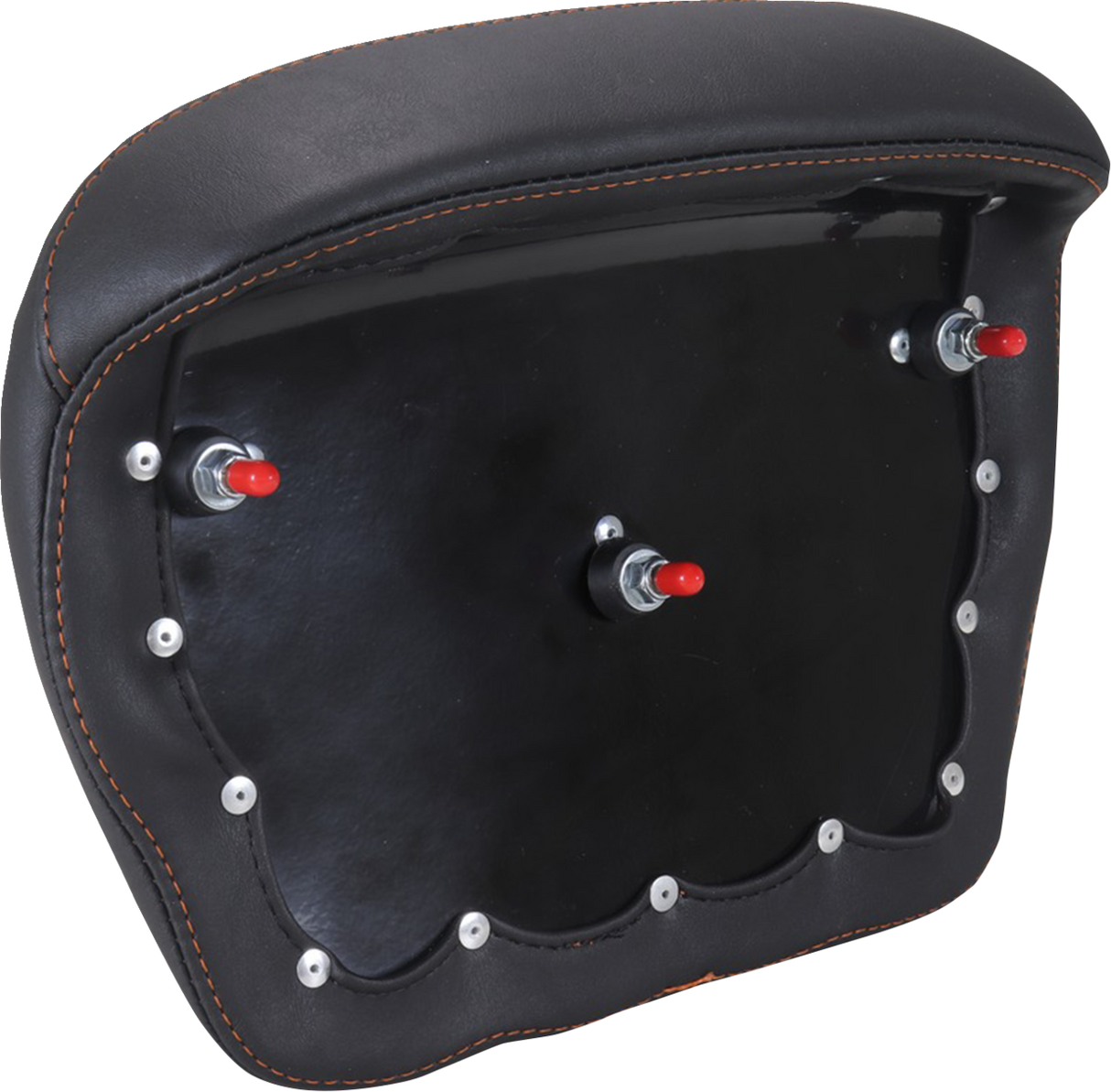 MUSTANG Chopped Tour-Pak® Pad - Mandarin Orange Stitching - FLH/FLT '23-'25 88440MO