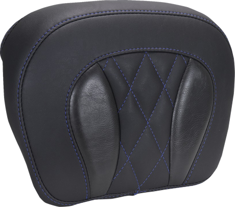 MUSTANG Chopped Tour-Pak® Pad - Sky Blue Stitching - FLH/FLT '23-'25 88440SB