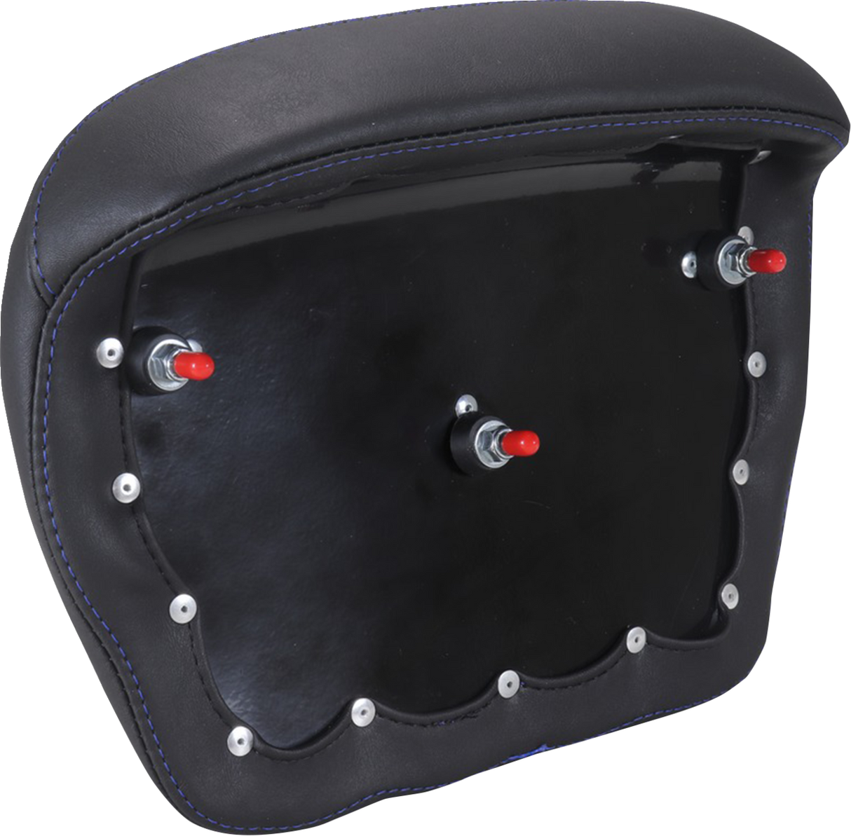 MUSTANG Chopped Tour-Pak® Pad - Sky Blue Stitching - FLH/FLT '23-'25 88440SB