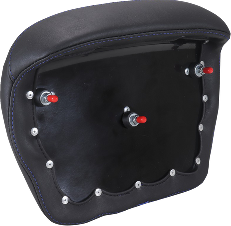 MUSTANG Chopped Tour-Pak® Pad - Sky Blue Stitching - FLH/FLT '23-'25 88440SB