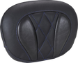 MUSTANG Deluxe Sissy Bar Pad - Diamond - Sky Blue Stitch - FLT/FLH '23-'25 88450SB
