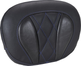 MUSTANG Deluxe Sissy Bar Pad - Diamond - Sky Blue Stitch - FLT/FLH '23-'25 88450SB