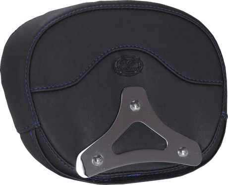 MUSTANG Deluxe Sissy Bar Pad - Diamond - Sky Blue Stitch - FLT/FLH '23-'25 88450SB