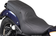 MUSTANG Squareback 2-Up Seat - Black w/ Steel Stitch - Royal Enfield '24-'25 88600ST