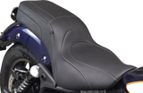 MUSTANG Squareback 2-Up Seat - Black w/ Steel Stitch - Royal Enfield '24-'25 88600ST