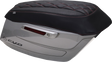 MUSTANG Deluxe Diamond Saddlebag Lid Cover - Black w/ Dark Cherry Stitch - FLH/FLT '23-'25 88470DC