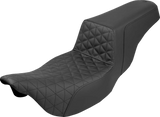 SADDLEMEN Extended Reach Step-Up Seat - Tri-Gripper - Black - FLH/FLT '08-'24 808-07B-180