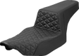 SADDLEMEN Extended Step-Up Seat - Tri-Gripper - Black - FLH/FLT '23-'25 823-07-180