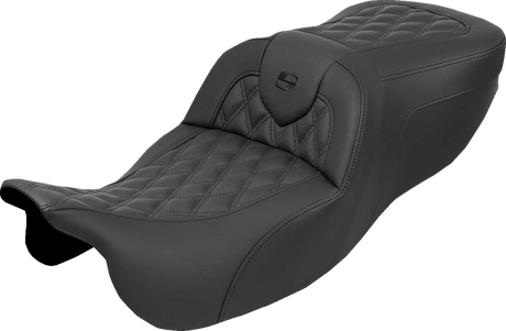 SADDLEMEN Roadsofa* Seat - without Backrest - Lattice Stitch - FLRT/FLTRT '15-'25 815-07-182
