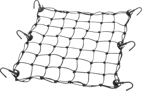 MOOSE OFFROAD Cargo Net - Adjustable - 15" x 15" - Black 50152-NM