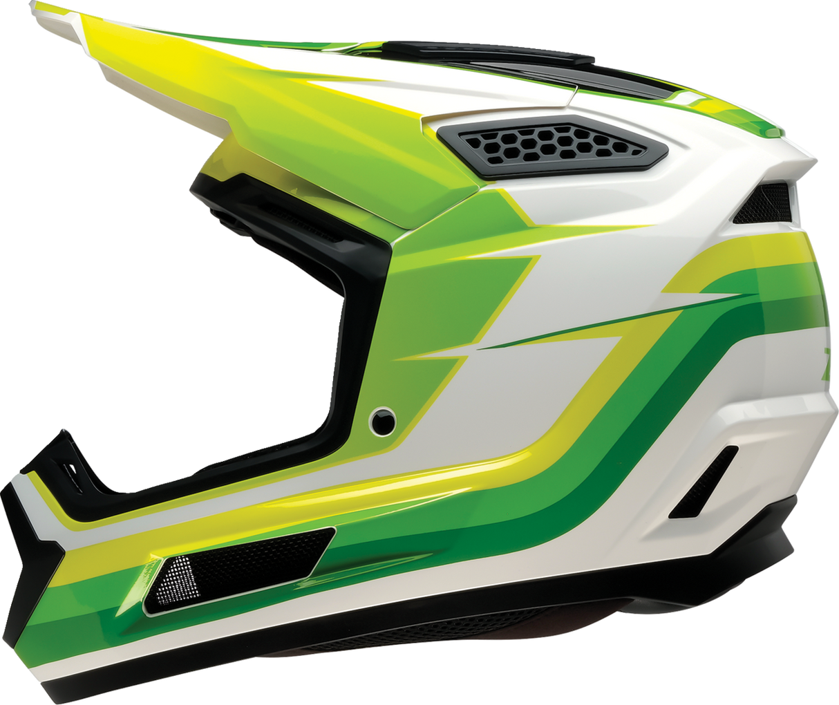 Z1R Dirt Maxx Helmet - Vortex - White/Green - Small 0110-9365