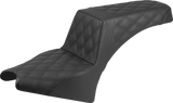 SADDLEMEN Step-Up Seat - Lattice Stitch - Black - Indian Scout '25 I25-33-175