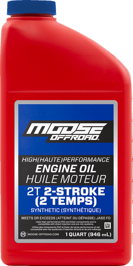 MOOSE OFFROAD 2-Stroke Synthetic Engine Oil - 1 US quart 219383