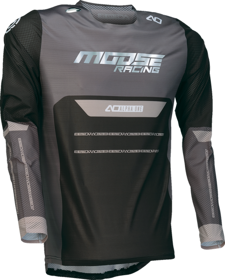 MOOSE OFFROAD Alpha One Jersey - Black/Gray - Medium 2910-8298