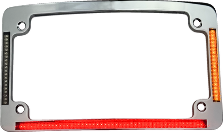 CUSTOM DYNAMICS License Plate Frame - LED - Chrome TF05-23-C