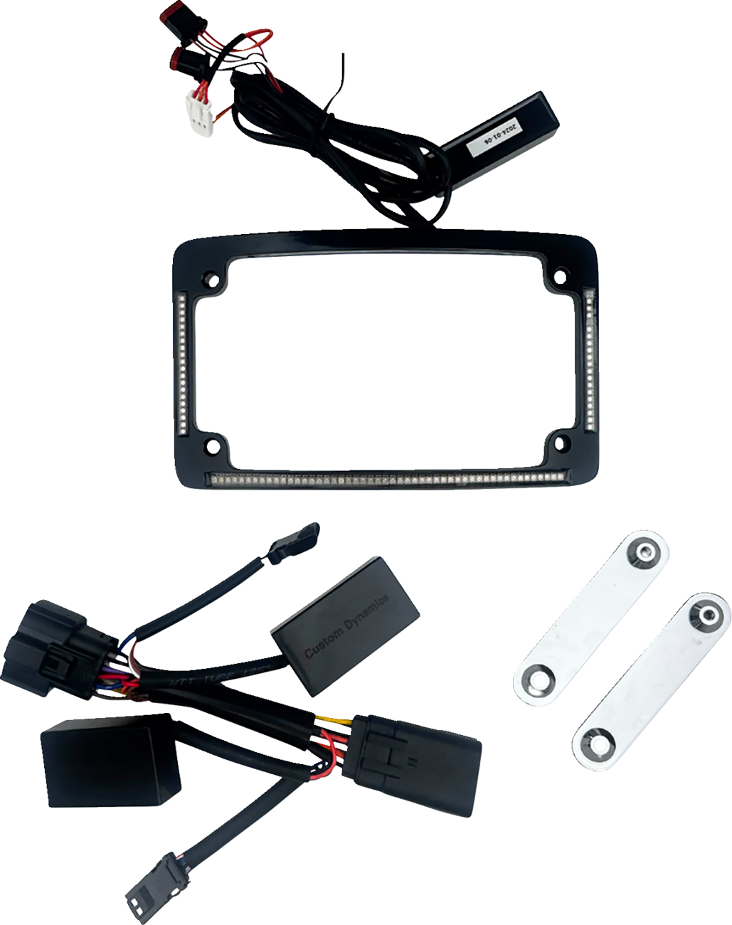 CUSTOM DYNAMICS License Plate Frame - LED - Black TF05-23-B