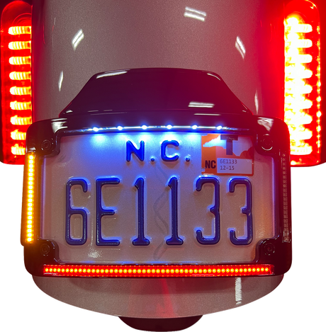 CUSTOM DYNAMICS License Plate Frame - LED - Black TF05-23-B