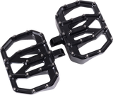THRASHIN SUPPLY CO. Mini Aggressor Floorboards - Black - Rear TSC-2031-1-D