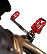 THRASHIN SUPPLY CO. Aggressor Foot Pegs - Rear- Red - HD '72-'25 TSC-2022-2-D