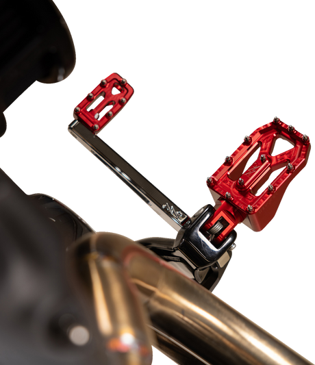 THRASHIN SUPPLY CO. Aggressor Foot Pegs - Rear- Red - HD '72-'25 TSC-2022-2-D