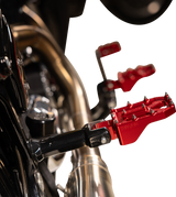 THRASHIN SUPPLY CO. Aggressor Foot Pegs - Rear- Red - HD '72-'25 TSC-2022-2-D
