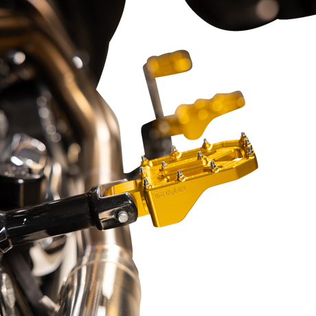 THRASHIN SUPPLY CO. Aggressor Foot Pegs - Rear - Gold - HD '72-'25 TSC-2022-5-D