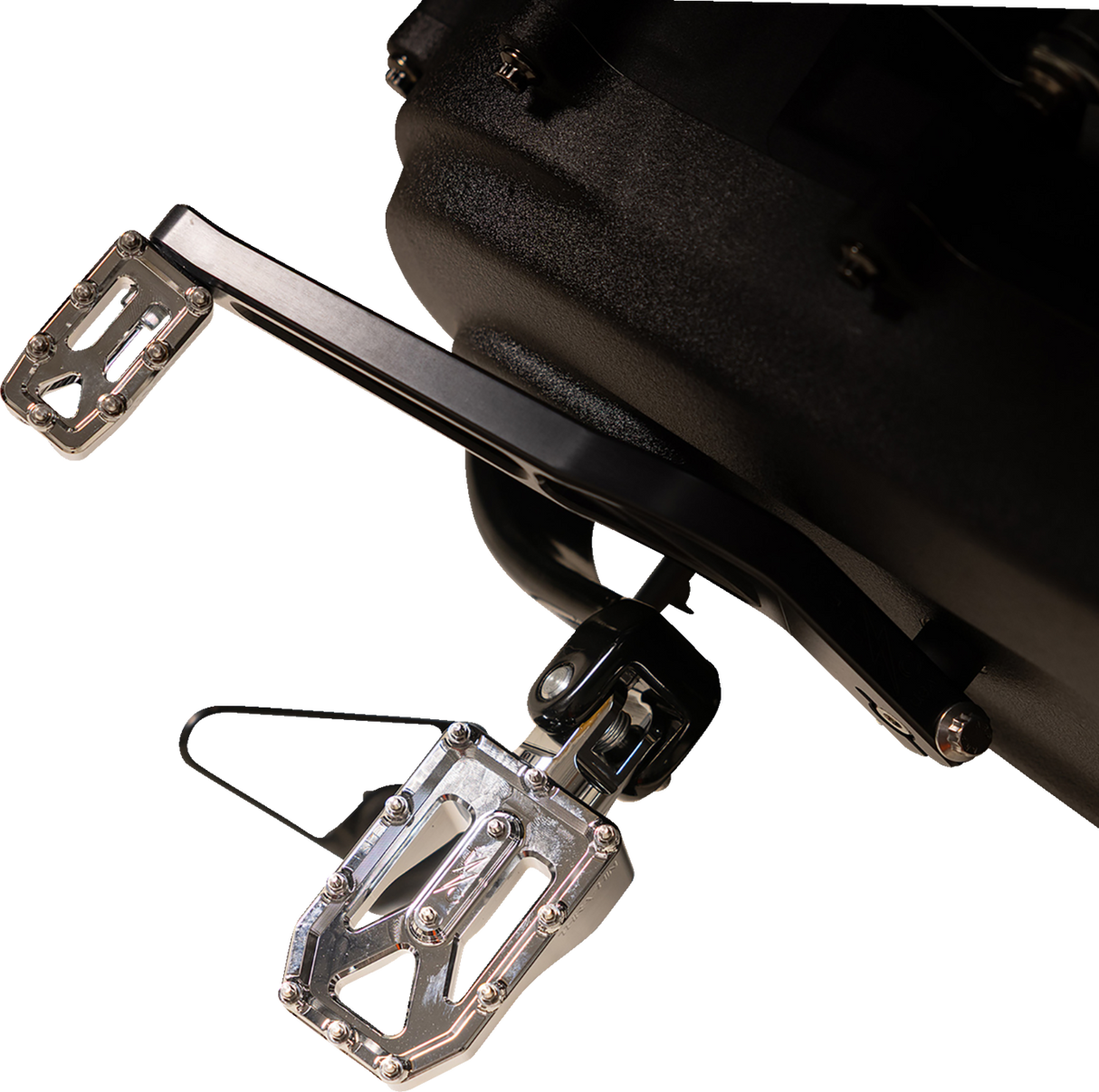 THRASHIN SUPPLY CO. Aggressor Foot Pegs - Rear - Chrome - HD '72-'25 TSC-2022-3-D